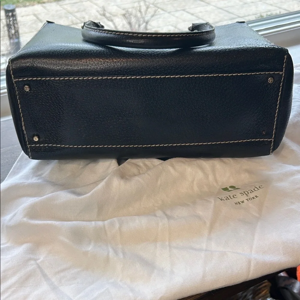 Kate Spade Black Tote Bag with gold Accents - Picture 10 of 10